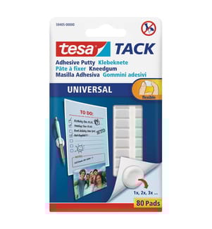 tesa® TACK Klebeknete, formbar, 80 Stück