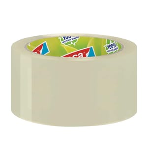 tesa® Packband, Paketband, transparent, ökologisch, 66 m x 50 mm