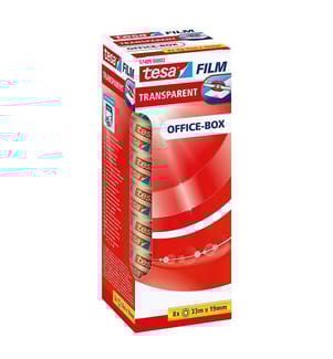 tesa® Folie, 33 m x 19 mm, 8 Rollen - Transparent