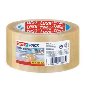 tesa® TESAPACK extra strong 66 m x 50 mm transparent