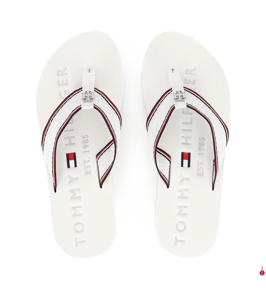 Tommy hilfiger plateau flip flops clearance