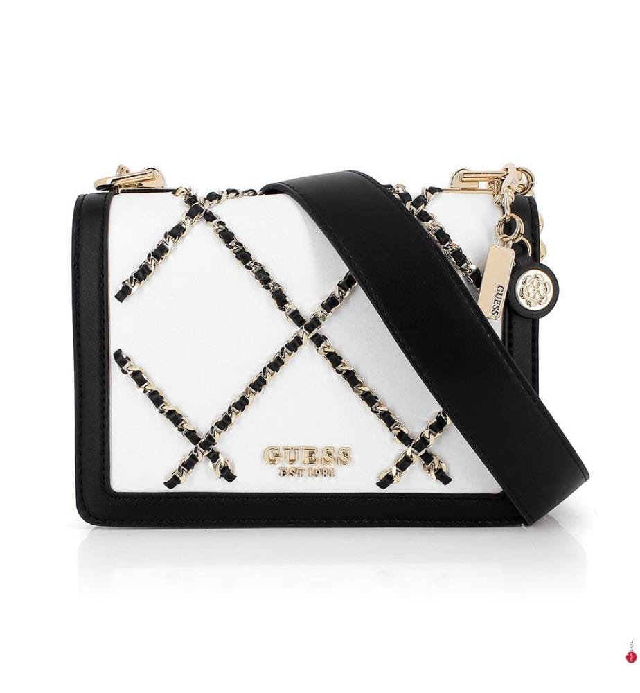 Handtasche Abey - Weiss und Schwarz