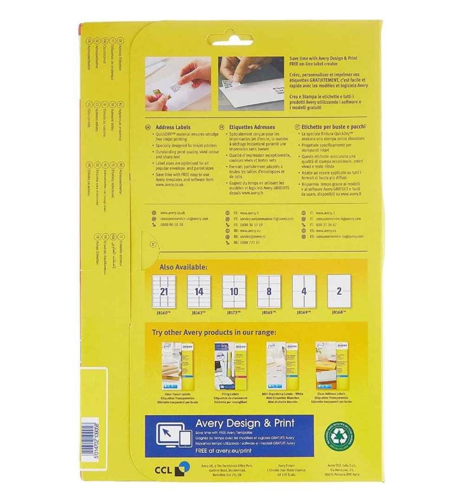 AVERY Avery Self Adhesive Address Mailing Labels… | DeinDeal
