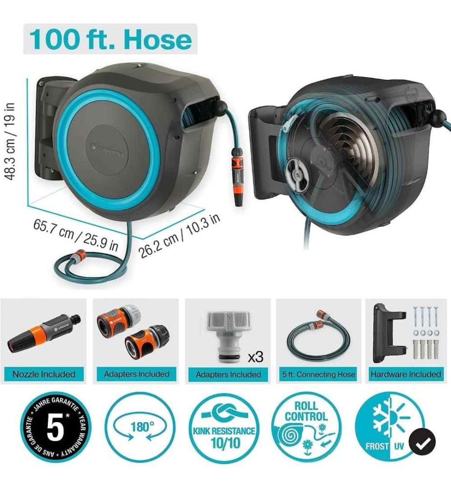 GARDENA Gardena WallMounted Hose Box RollUp L (… DeinDeal