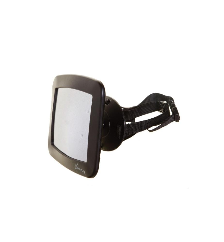 Relaxdays Miroir pour bébé en voiture, solide, 360°, Fixation pour  appui-tête, Plastique ABS, Rétroviseur de bébé, noir