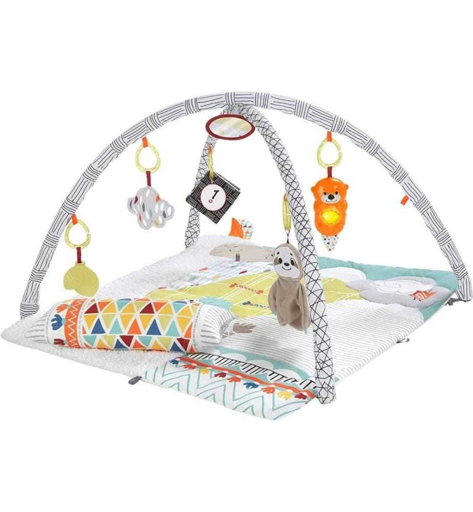 Fisher-Price Coussin d'Eveil Faon avec 3 Jouets …