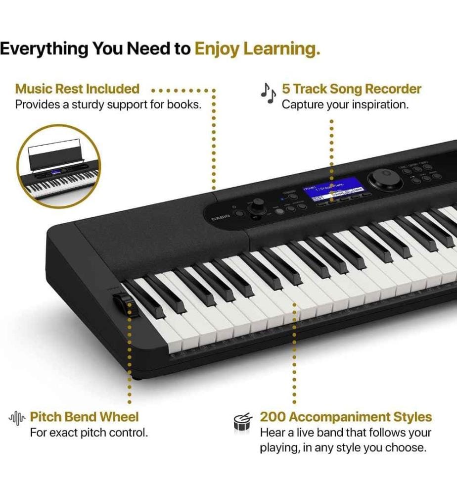 CASIO Casio CTS400 CASIOTONE Keyboard with 61 s… DeinDeal