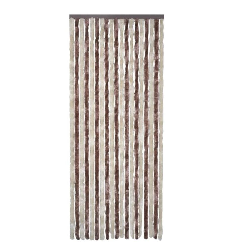 Insektenschutz-Vorhang Beige und Hellbraun 90x220 cm Chenille