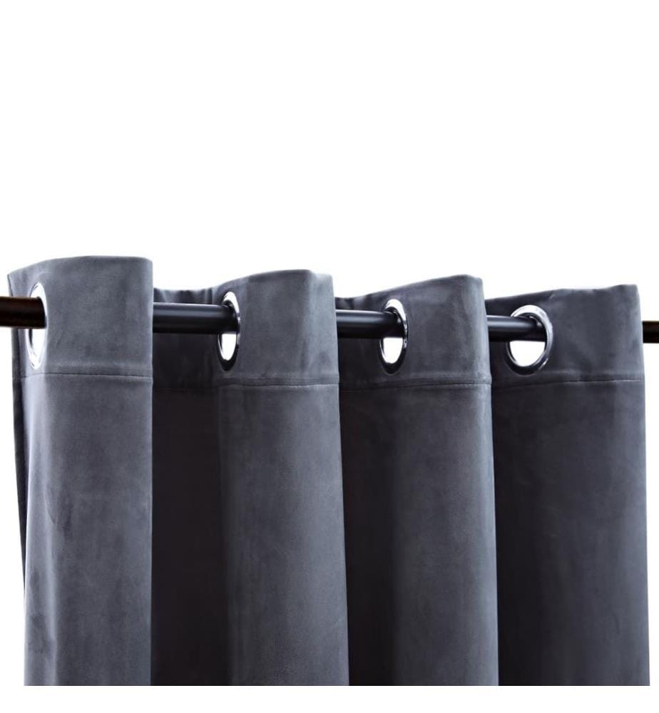 Gleantdeco Verdunkelungsvorhänge 2-tlg. - 100% Lichtschutz Leinenoptik 254cm