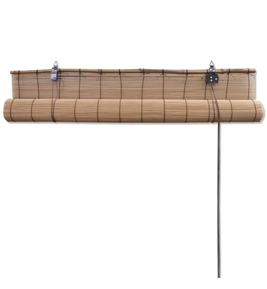 Bambusrollos 2 Stk. 120x220 cm Braun