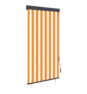Aussenrollo 80 x 250 cm Weiss und Orange