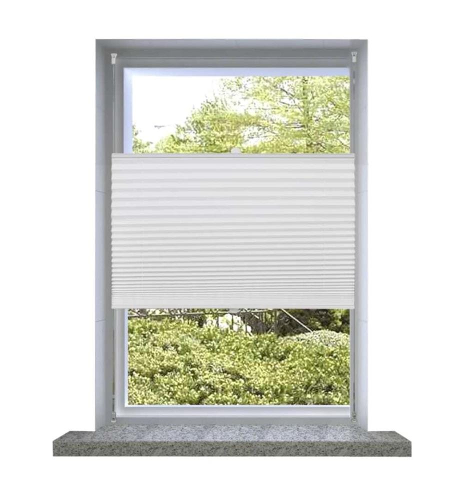 Plissee Faltrollo Rollo Plisseerollo 40x150cm Weiss