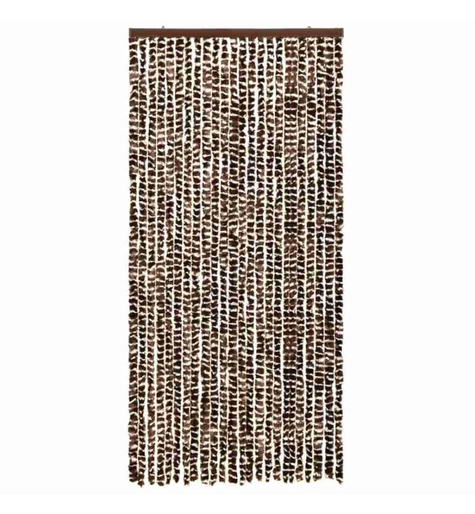 Moustiquaire Marron et blanc 100x220 cm Chenille