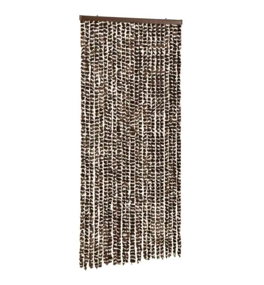 Moustiquaire Marron et blanc 100x220 cm Chenille