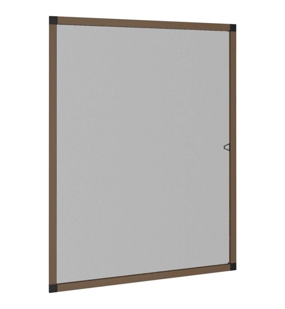 Insektenschutz für Fenster Braun 100x120 cm