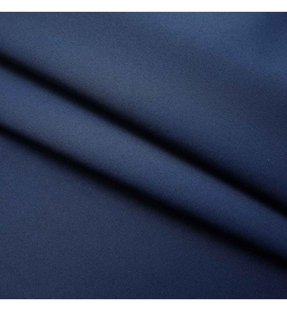 Rideaux occultants avec crochets 2 pcs Bleu 140x245 cm