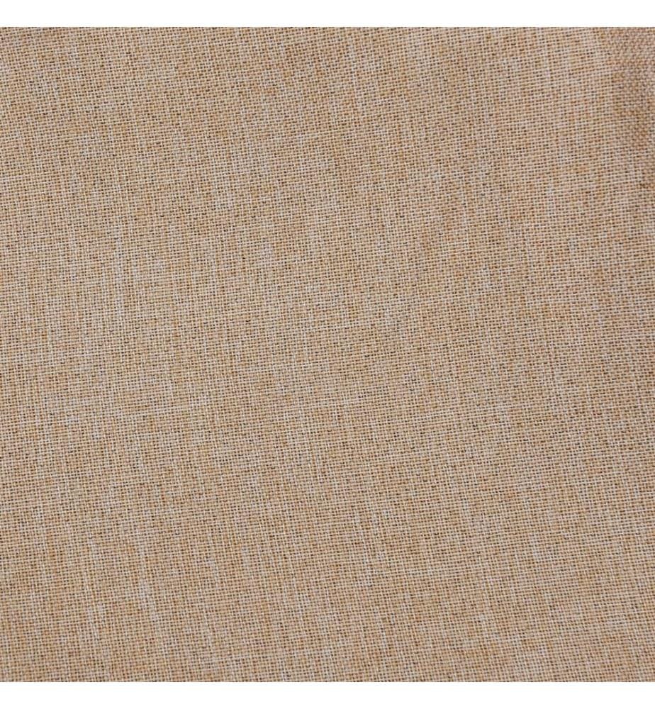 Rideaux occultants Aspect lin avec oeillets 2pcs Beige 140x225cm