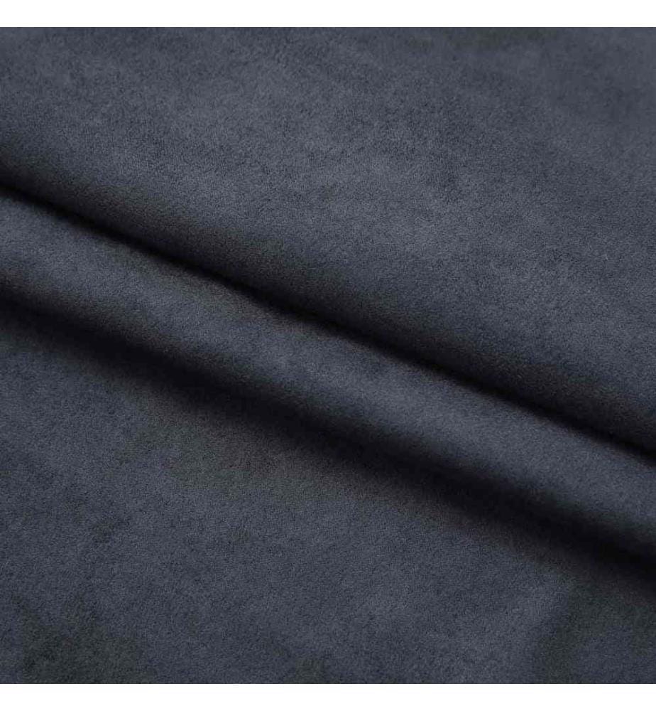 Rideaux occultants avec crochets 2 pcs Anthracite 140x175 cm