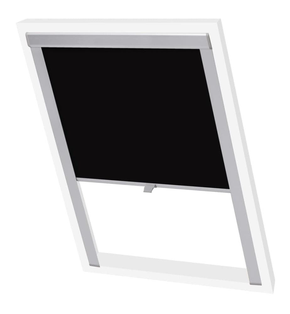 Verdunklungsrollo Schwarz CK04