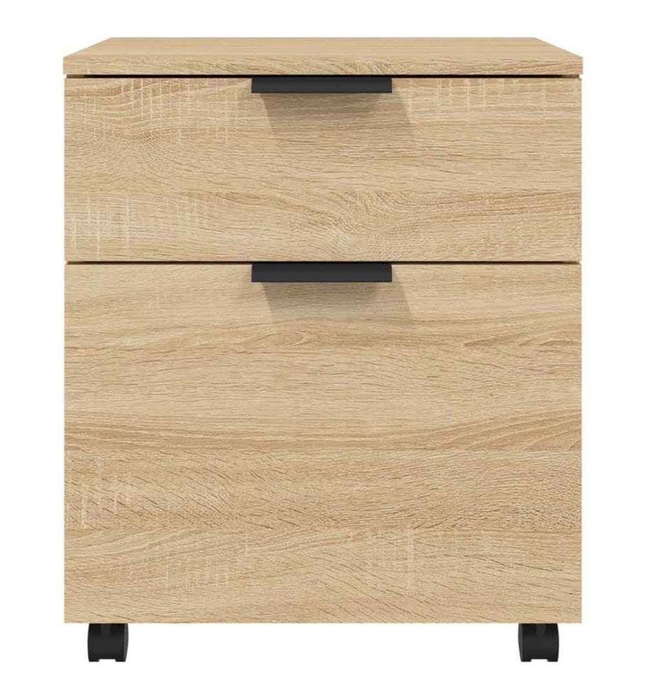 Homcom Mobiler Aktenschrank Mit Rollen: 3-stöckig, Schwarz, Ideal Fürs Homeoffice – Schick & Praktisch
