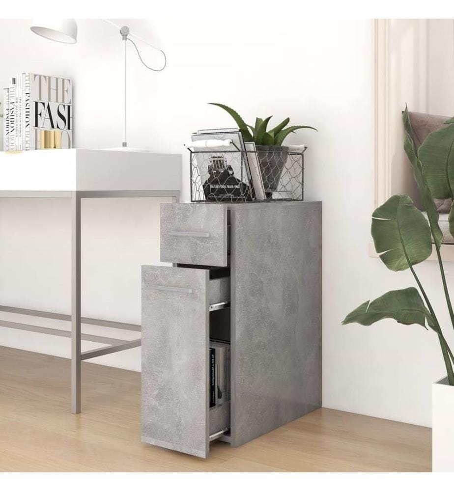 Apothekerschrank Betongrau 20x45,5x60 cm Holzwerkstoff