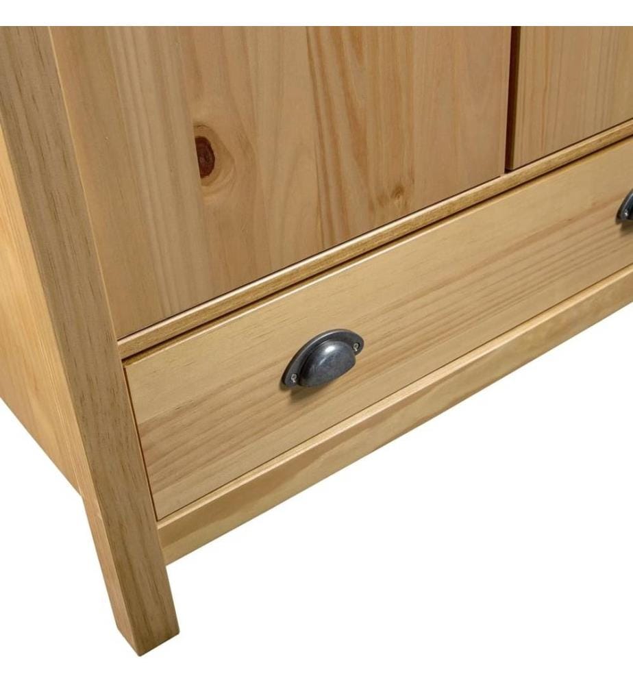 Garde-robe à 2 portes Hill 89x50x170 cm Bois de pin solide