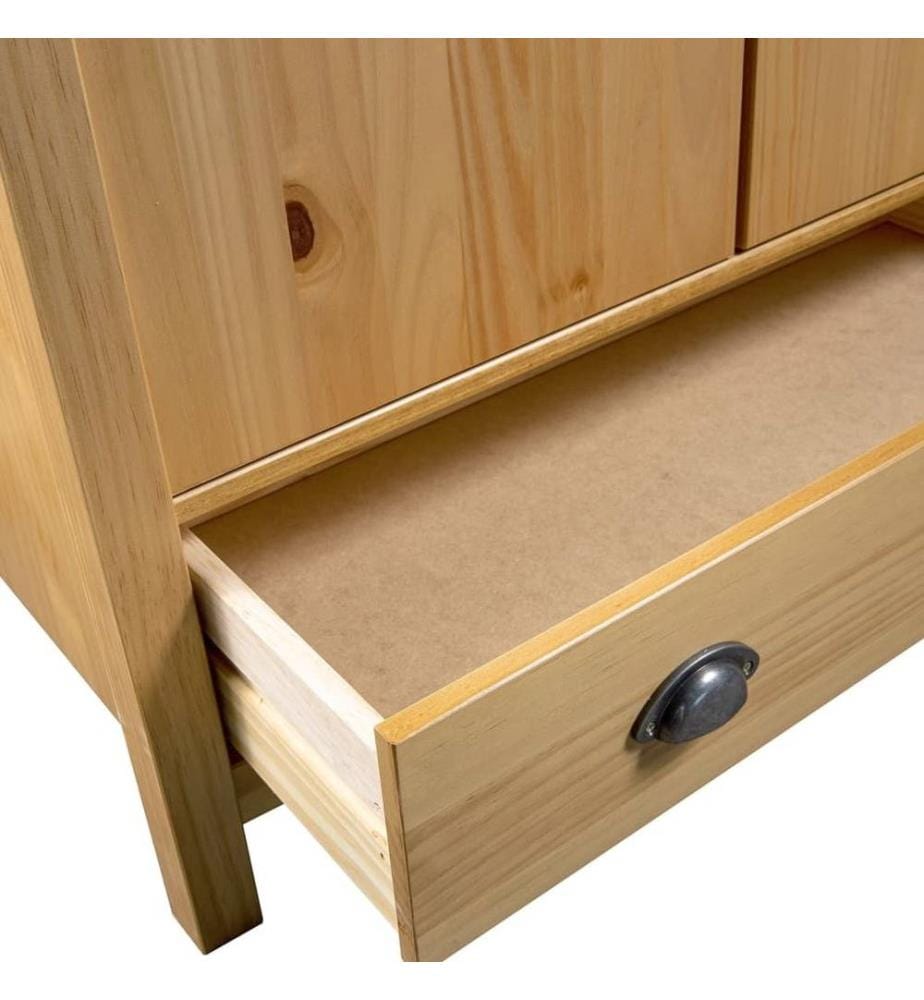 Garde-robe à 2 portes Hill 89x50x170 cm Bois de pin solide