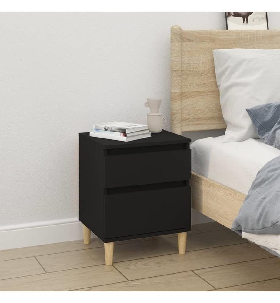 Table de chevet Noir 40x35x50 cm Vidaxl DeinDeal