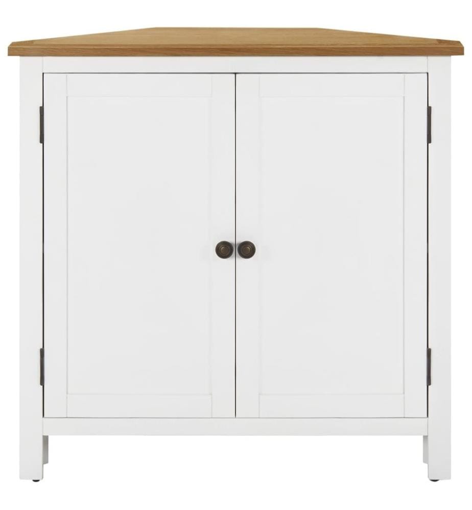 Armoire d'angle 80x33,5x78 cm Bois de chêne massif