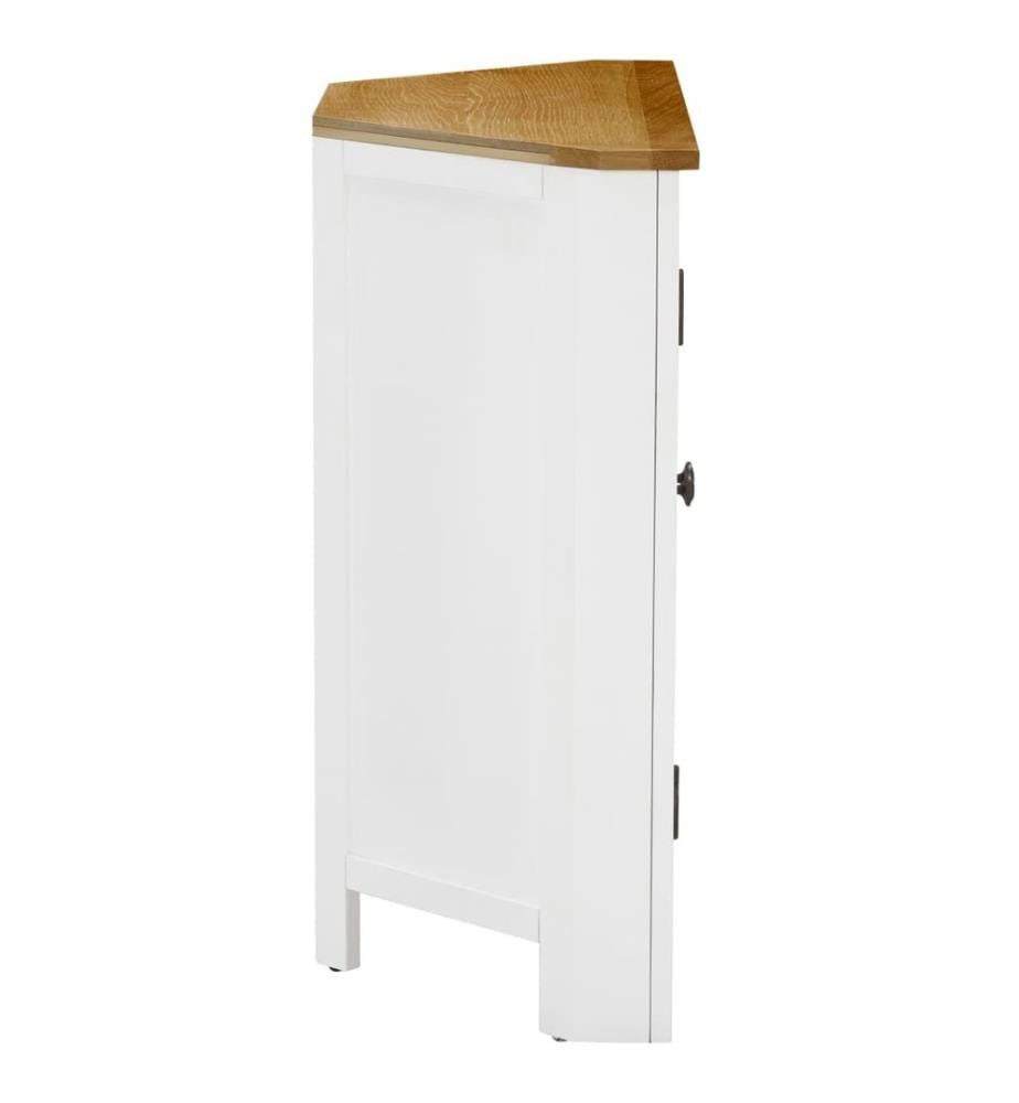 Armoire d'angle 80x33,5x78 cm Bois de chêne massif