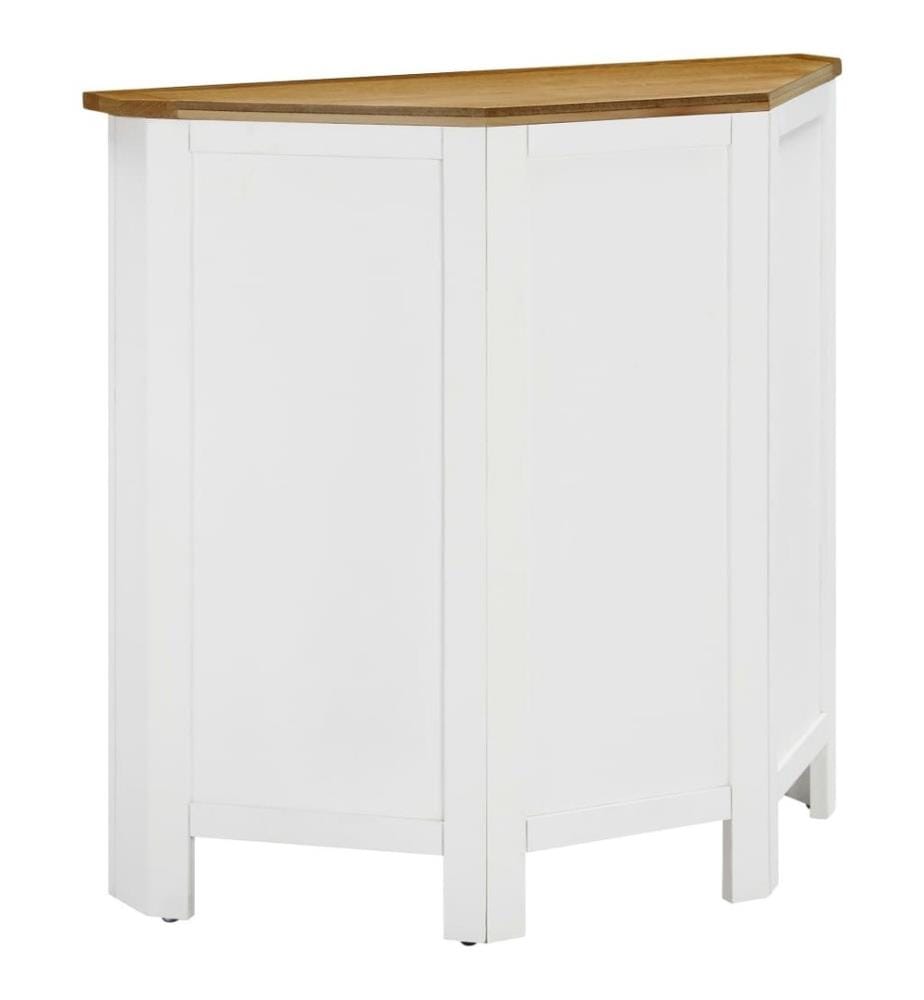 Armoire d'angle 80x33,5x78 cm Bois de chêne massif