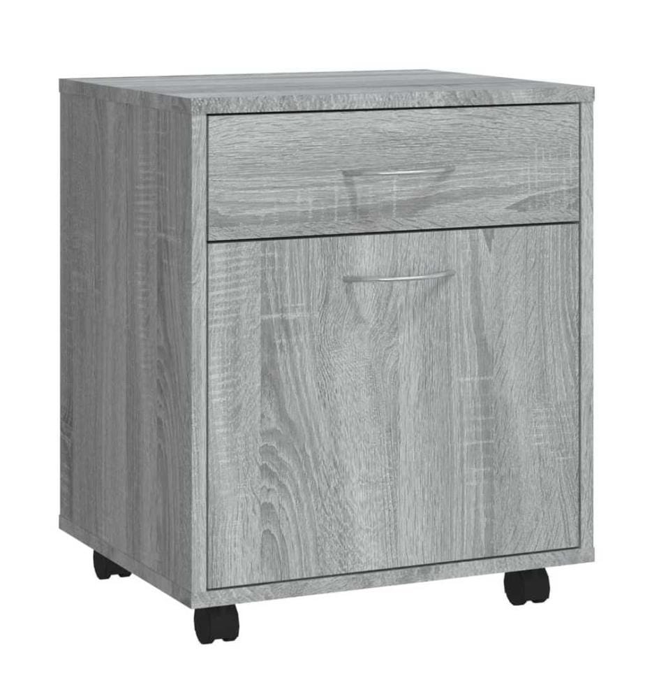 Rollschrank Grau Sonoma 45x38x54 cm Holzwerkstoff