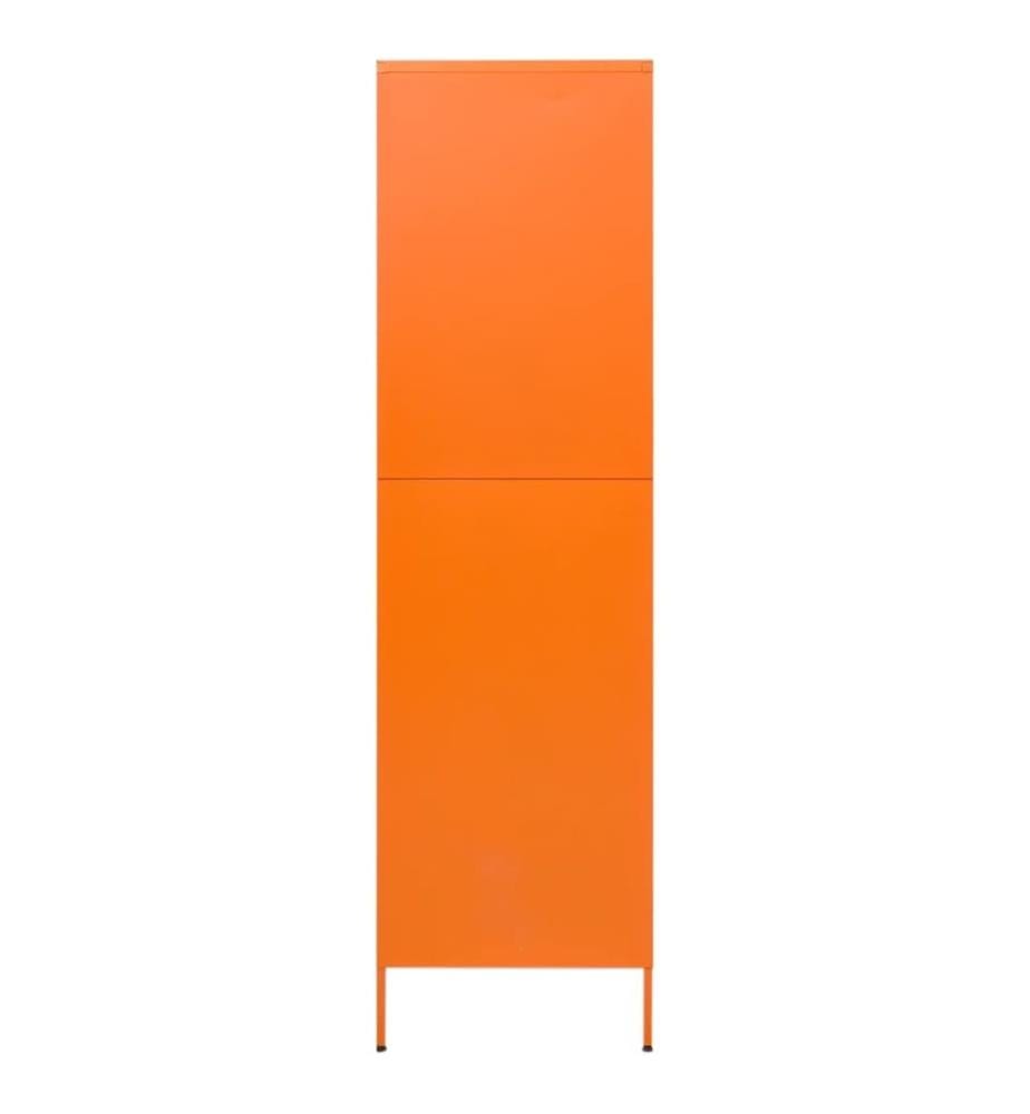 Garde-robe Orange 90x50x180 cm Acier
