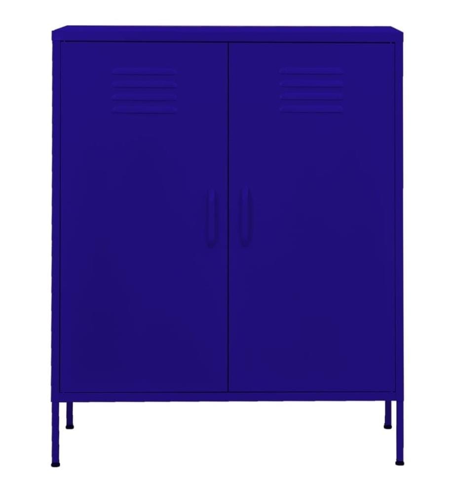Lagerschrank Marineblau 80x35x101,5 cm Stahl