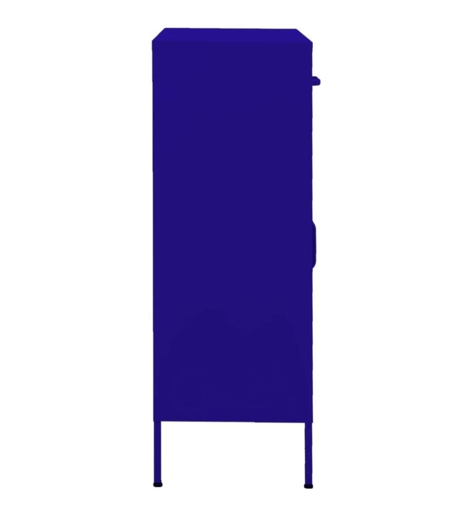 Lagerschrank Marineblau 80x35x101,5 cm Stahl