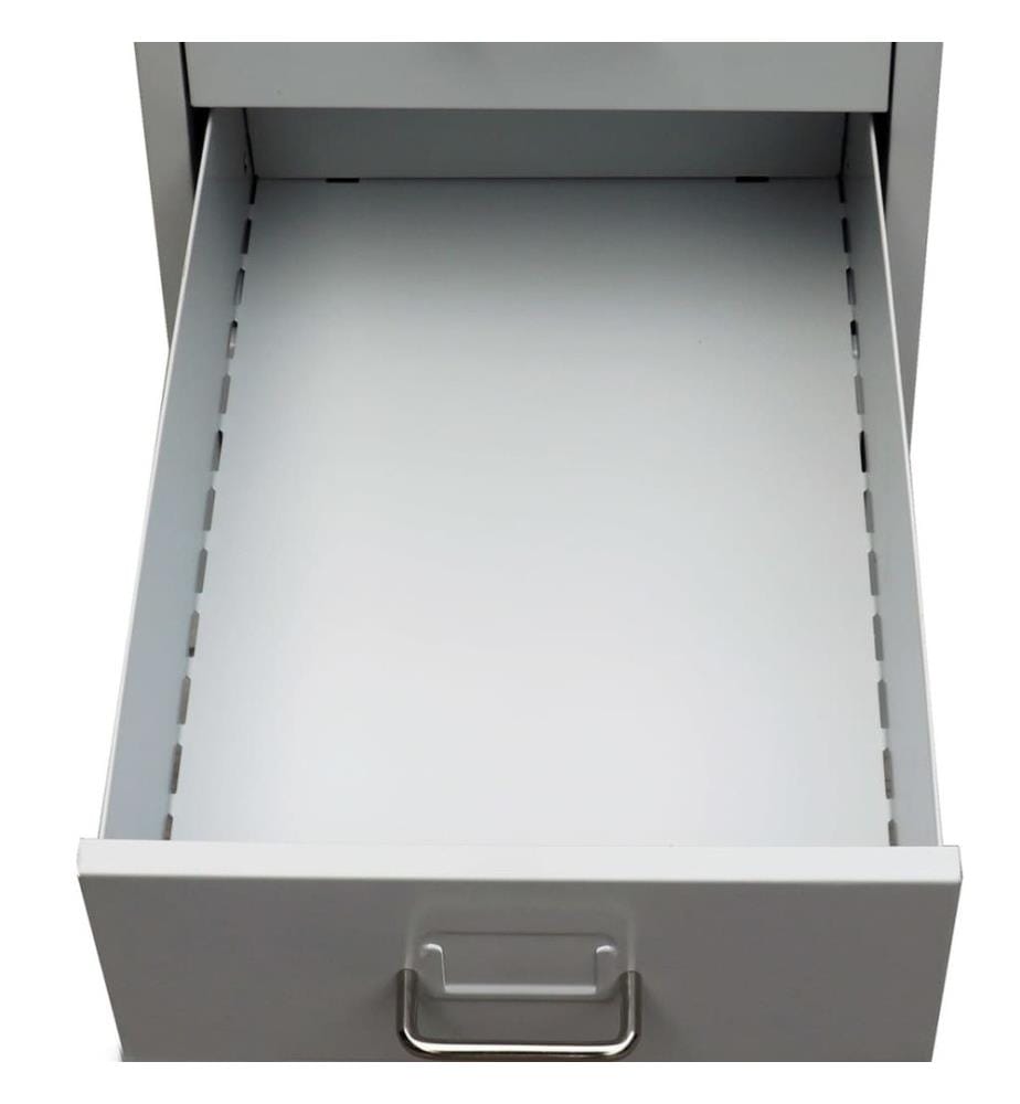 Registerschrank mit 5 Schubladen Grau 68,5 cm Stahl