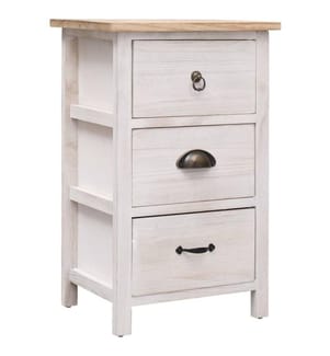 Beistellschrank 35 x 25 x 57 cm Paulownia Holz