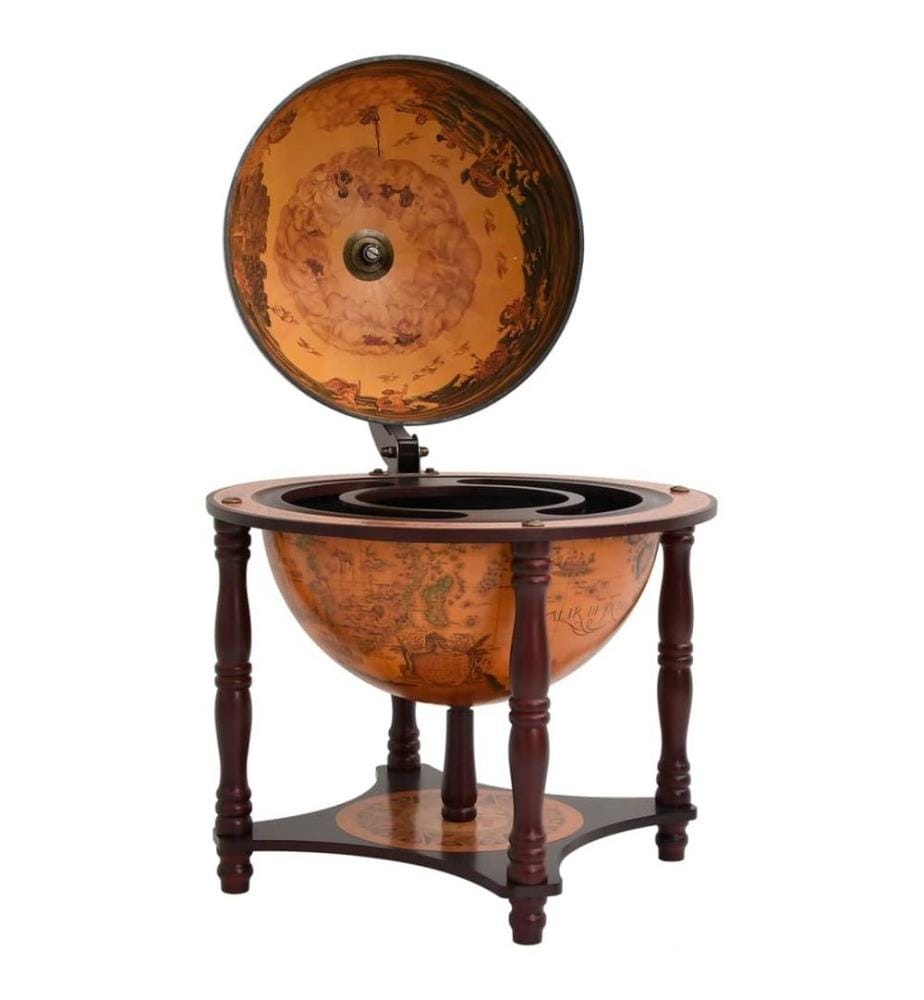 Vidaxl Globus Bar Braun Massivholz Eukalyptus DeinDeal