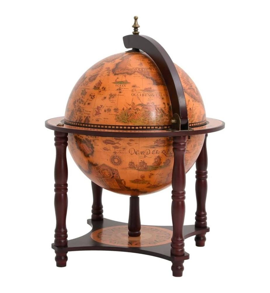 Vidaxl Globus Bar Braun Massivholz Eukalyptus DeinDeal