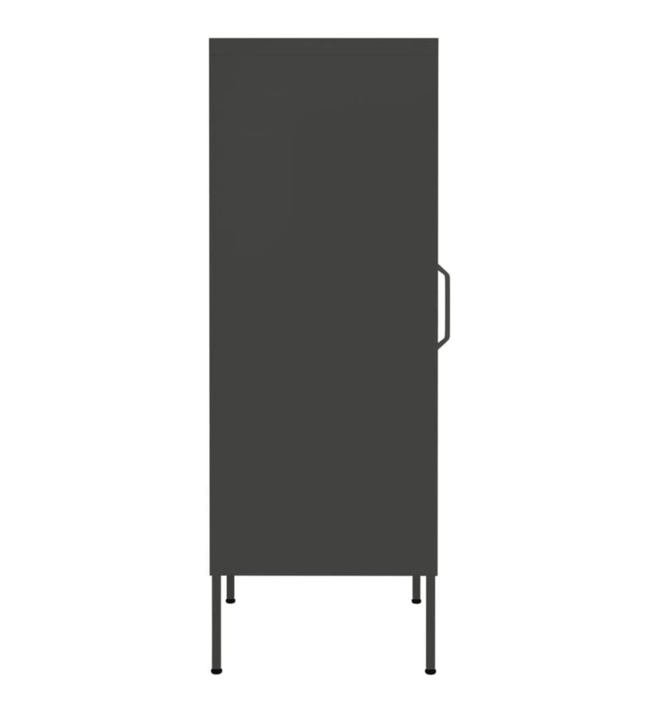 Armoire de rangement Anthracite 42,5x35x101,5 cm Acier