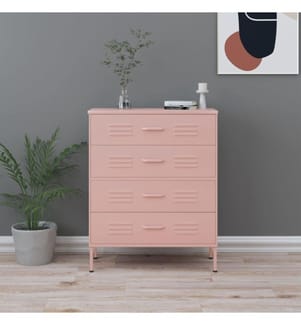 Kommode Rosa 80x35x101,5 cm Stahl