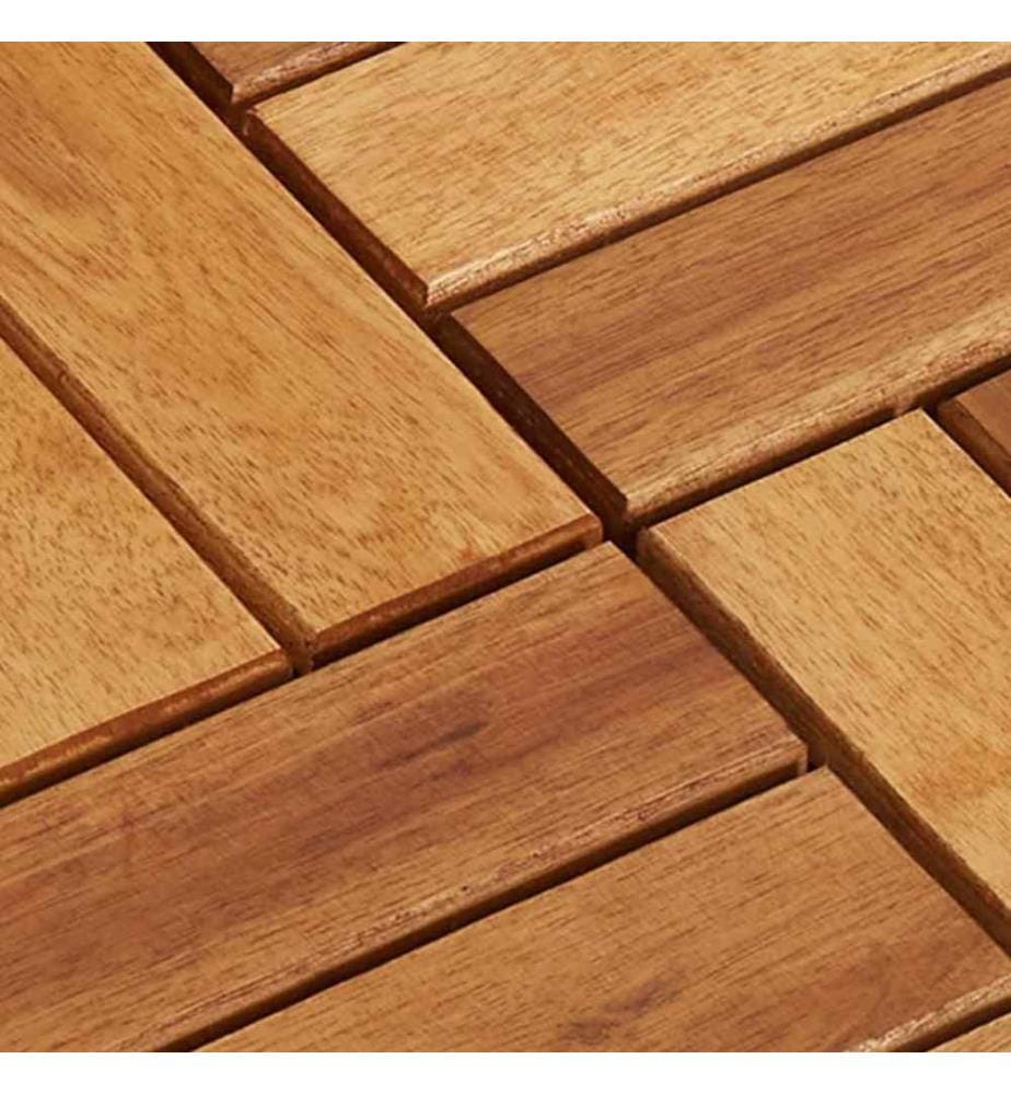 Terrassenfliesen 20er Set Akazie 30 x 30 cm