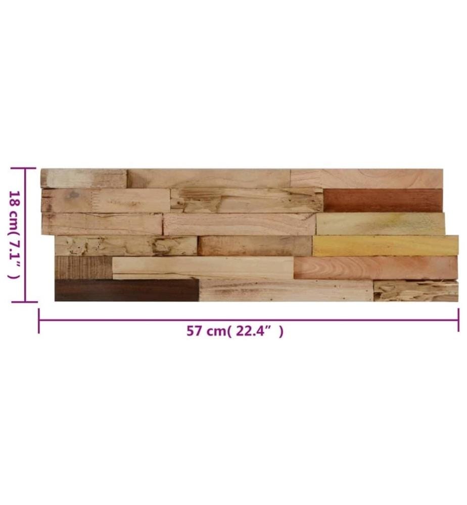 Wandverkleidung 10 Stk. 1,03 m² Recyceltes Teak