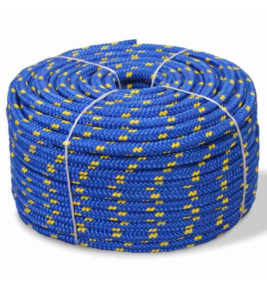 Bootsseil Polypropylen 8 mm 100 m Blau