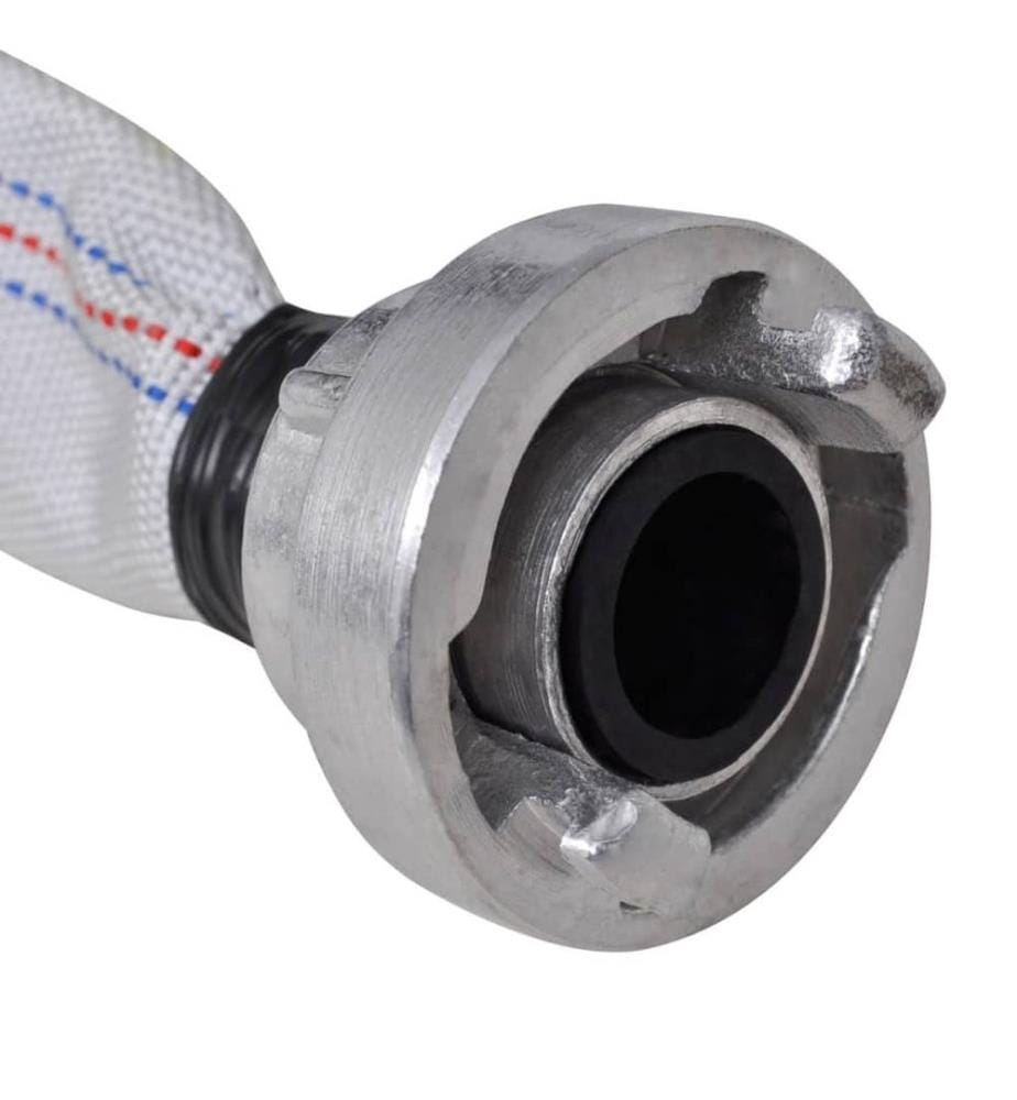 Tuyau d'incendie plat 20 m avec raccords D-Storz 1 pouce