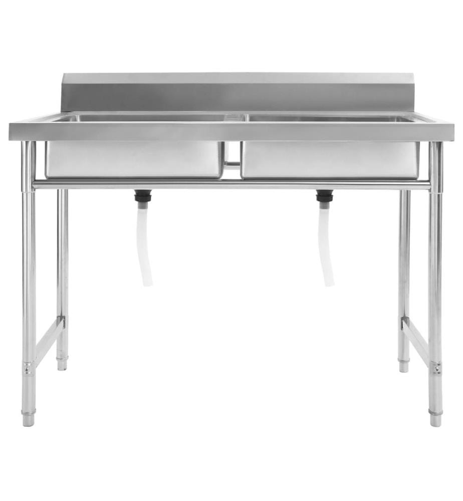 Edelstahl Küchenspüle Freistehend Mit 2 Becken - Robust & Praktisch Für Deine Küche
