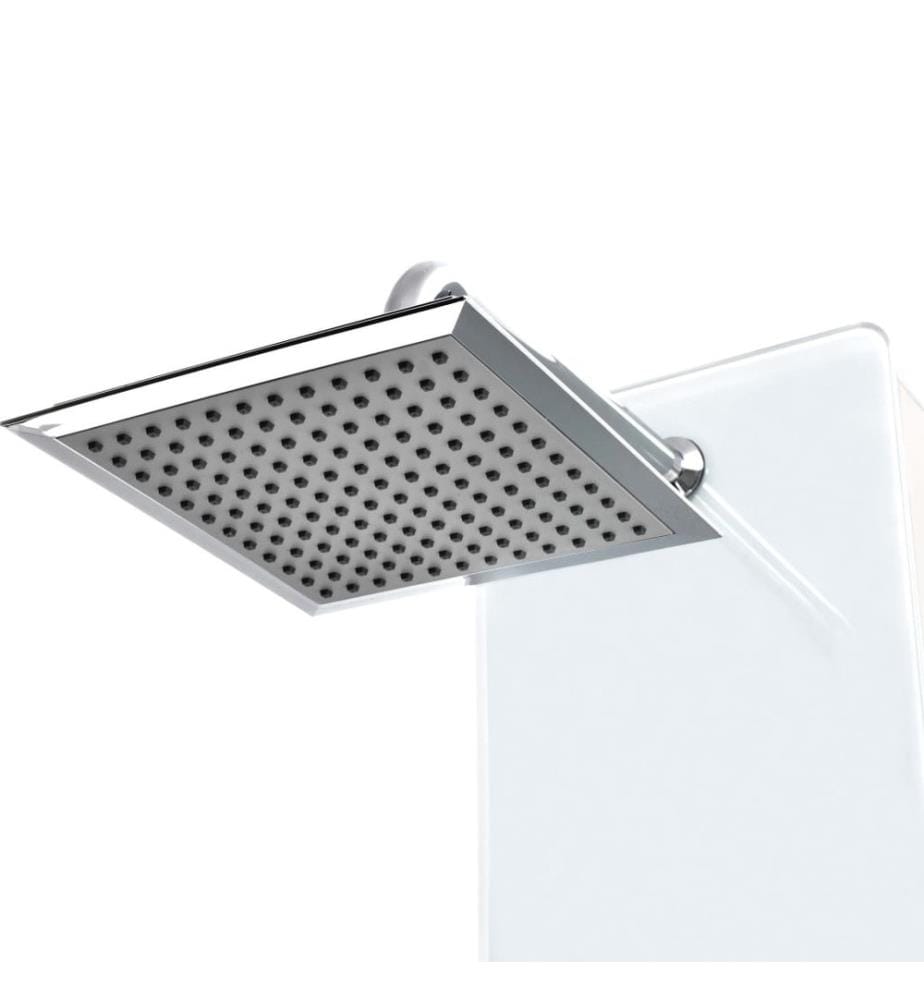 Panneau de douche Verre 25 x 44,6 x 130 cm Blanc
