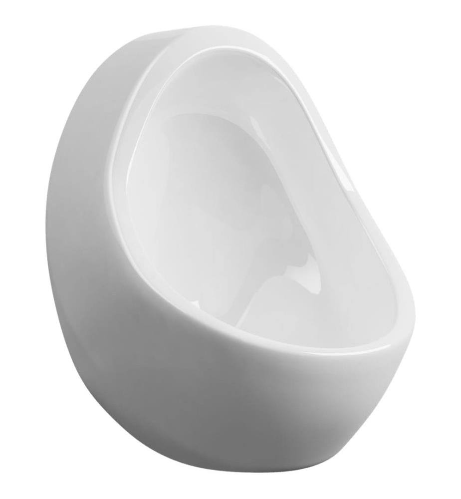 Wandurinal mit Spülventil Keramik Weiss