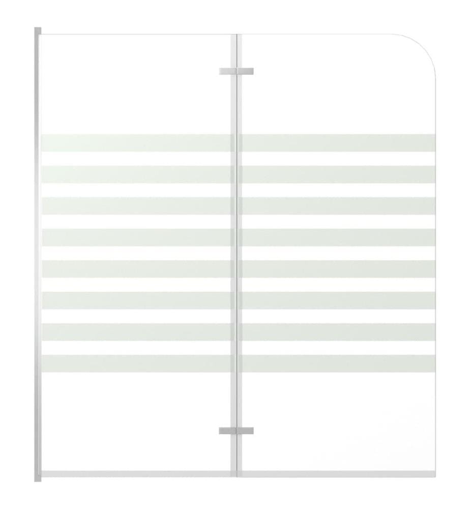 Enclos de bain 120x140 cm Verre trempé Rayures