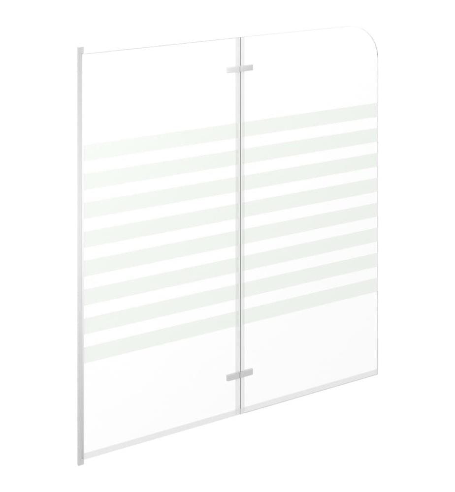 Enclos de bain 120x140 cm Verre trempé Rayures